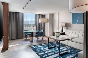 Suite estudio Premier, torre | Ropa de cama de alta calidad y caja de seguridad en la habitación 
