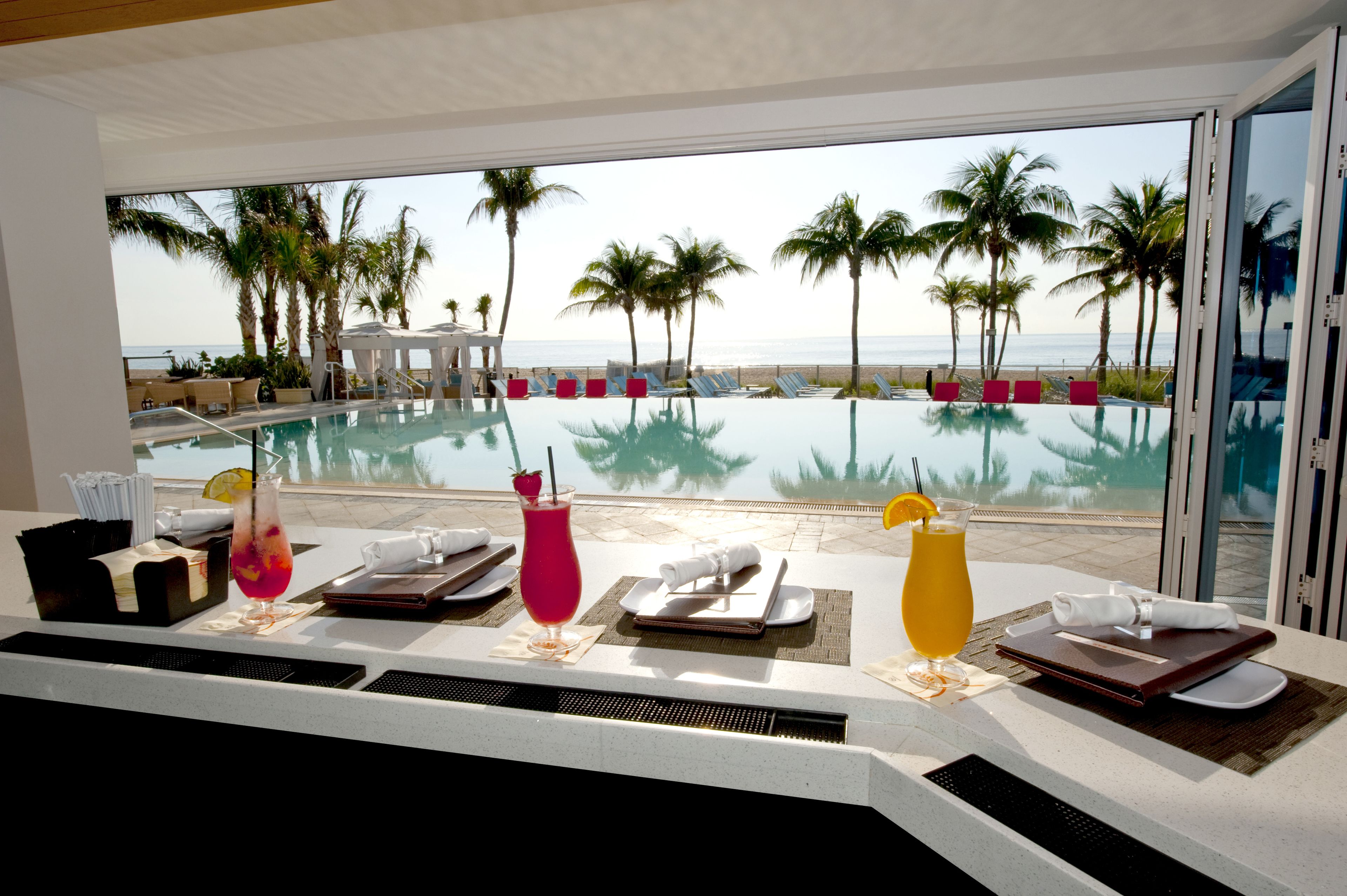 Poolside bar