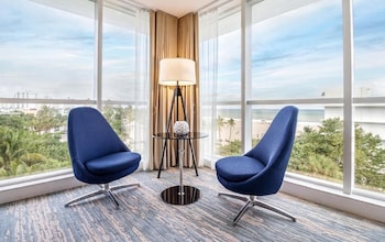 Junior Studio Suite, 1 King Bed with Sofa bed, Ocean View (Junior Suite Ocean View King Bed Room) | View from room at B Ocean Resort Fort Lauderdale Beach