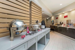 Free daily buffet breakfast