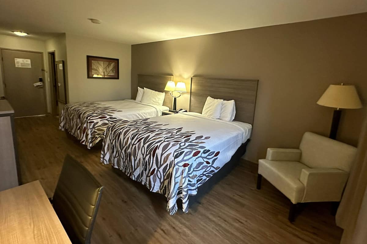 Superior Room, 2 Queen Beds (Smoke Free) | Iron/ironing board, free cots/infant beds, rollaway beds, free WiFi