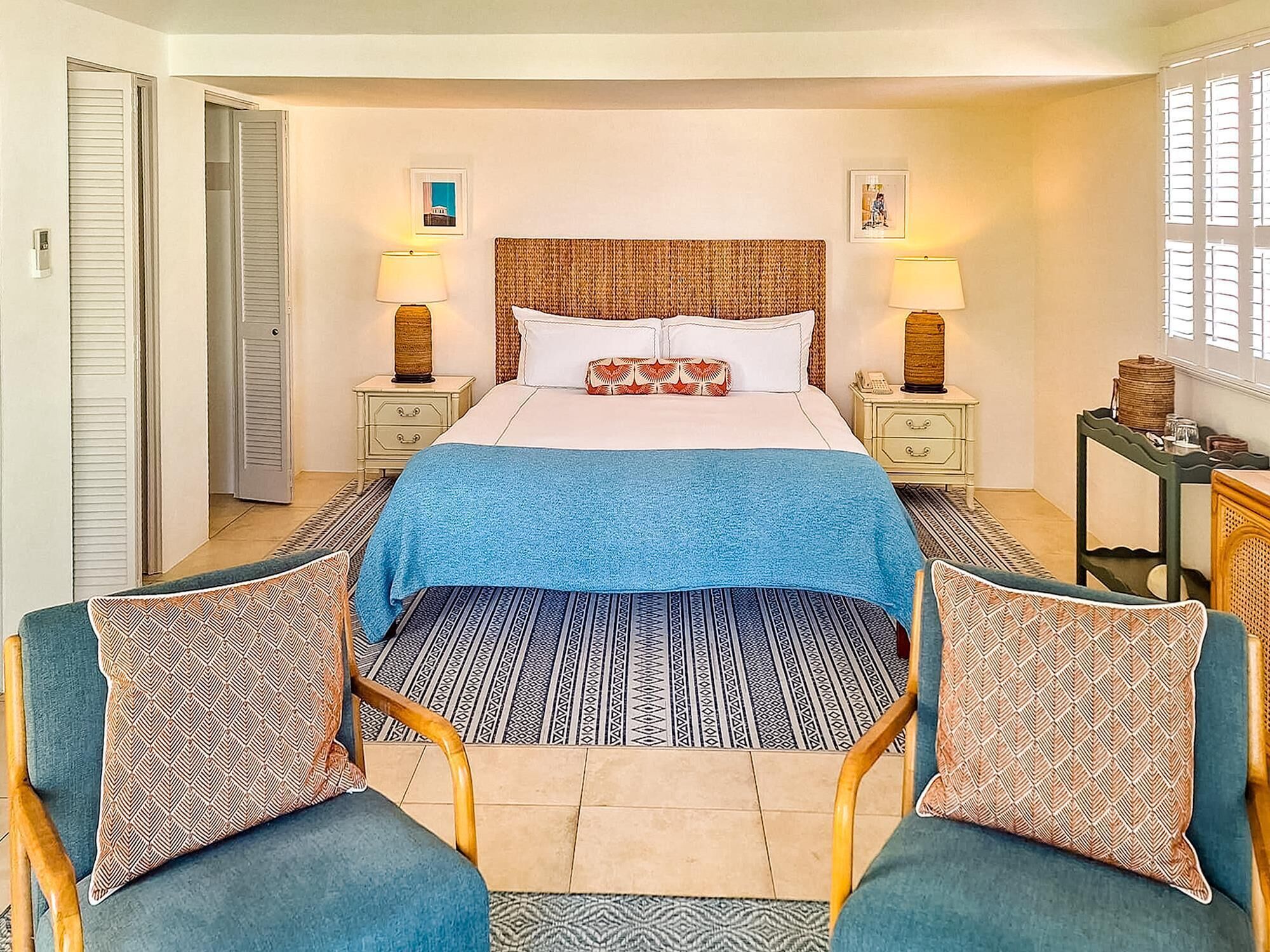 ห้องพัก, วิวสวน | 1 ห้องนอน, ผ้าปูที่นอนฝ้ายอียิปต์, เครื่องนอนระดับพรีเมียม