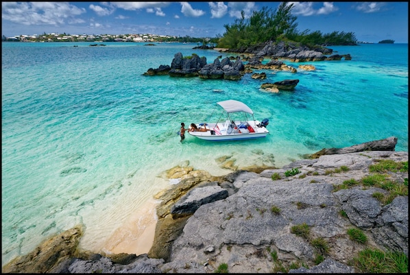 Private beach, beach towels, snorkeling, sailing