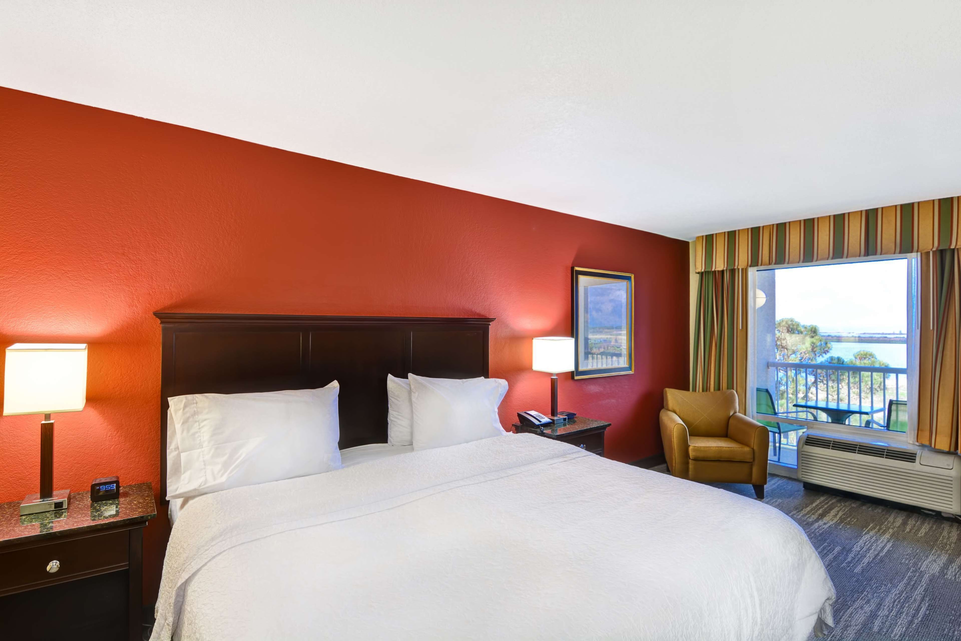 desk, laptop workspace, blackout curtains, iron/ironing board