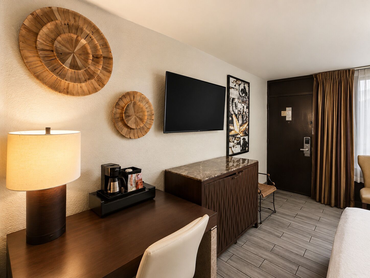 Premium bedding, in-room safe, desk, blackout curtains