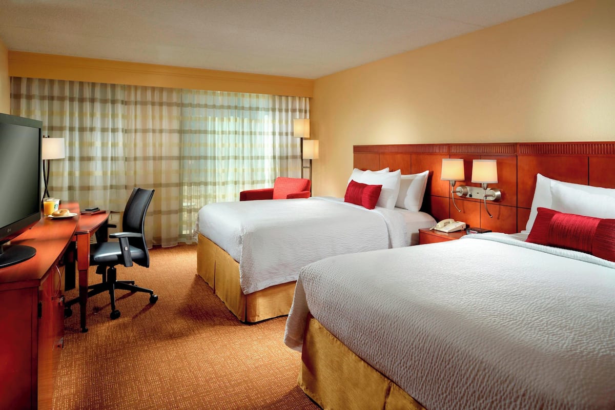 In-room safe, blackout curtains, iron/ironing board