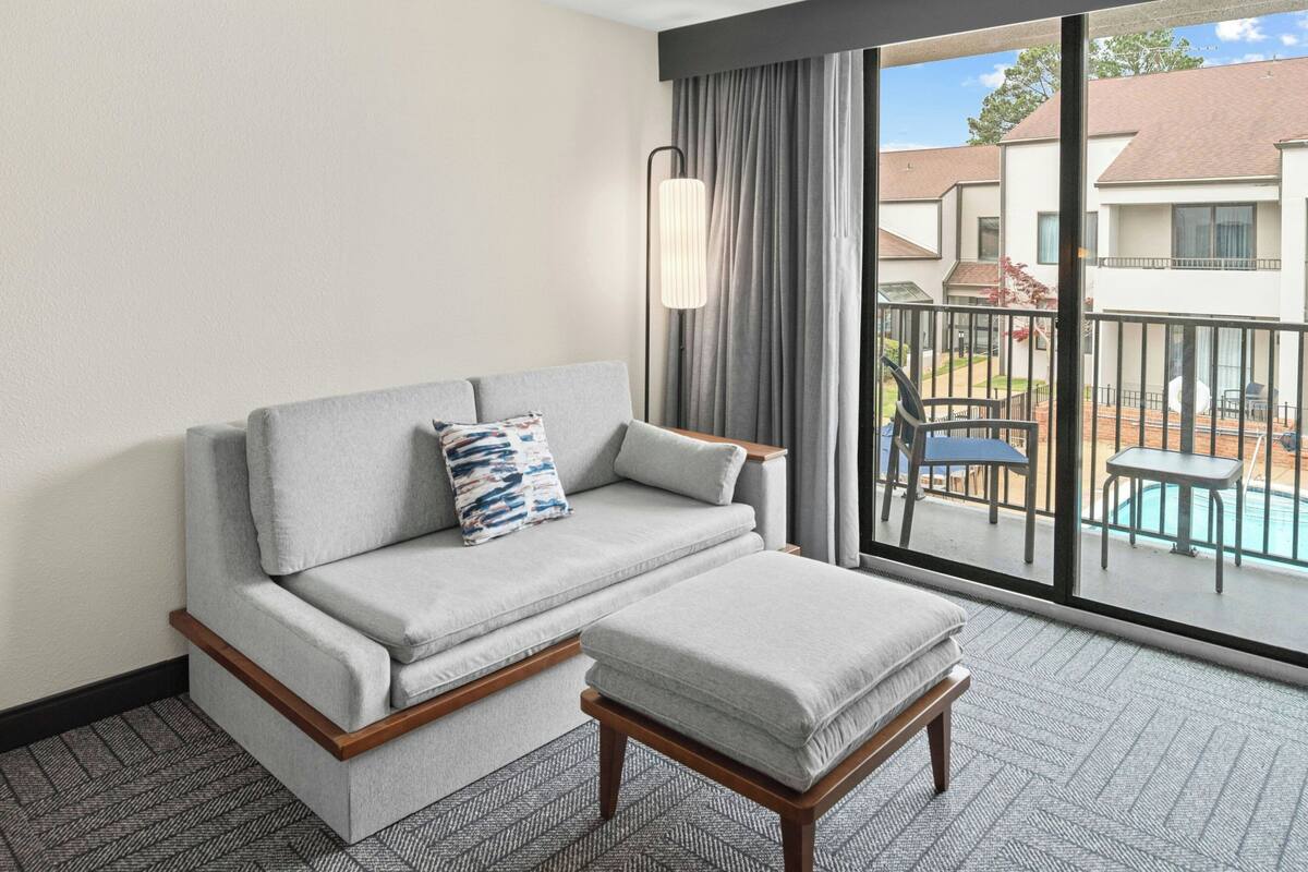 In-room safe, blackout curtains, iron/ironing board