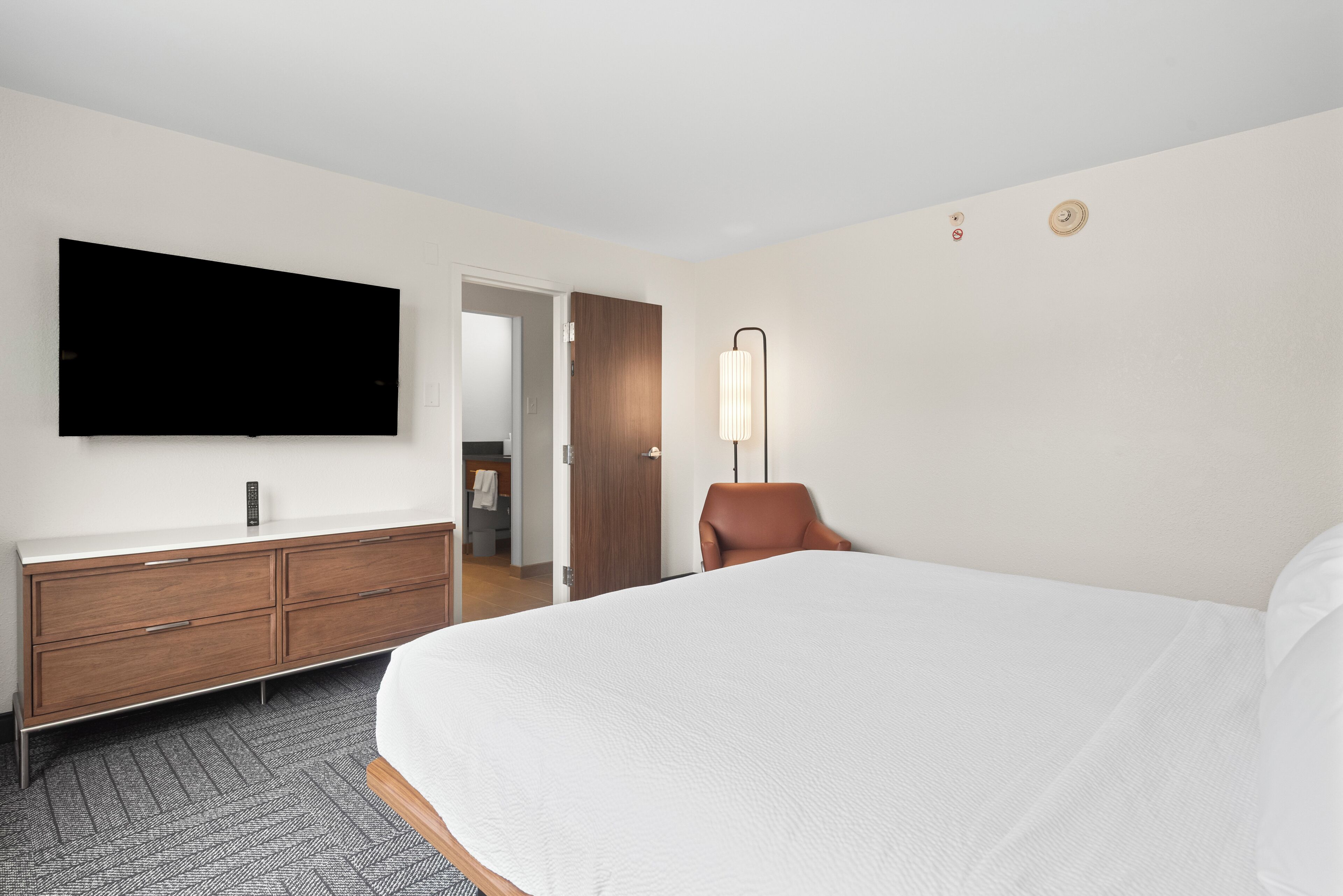 In-room safe, blackout drapes, iron/ironing board, cribs (free)