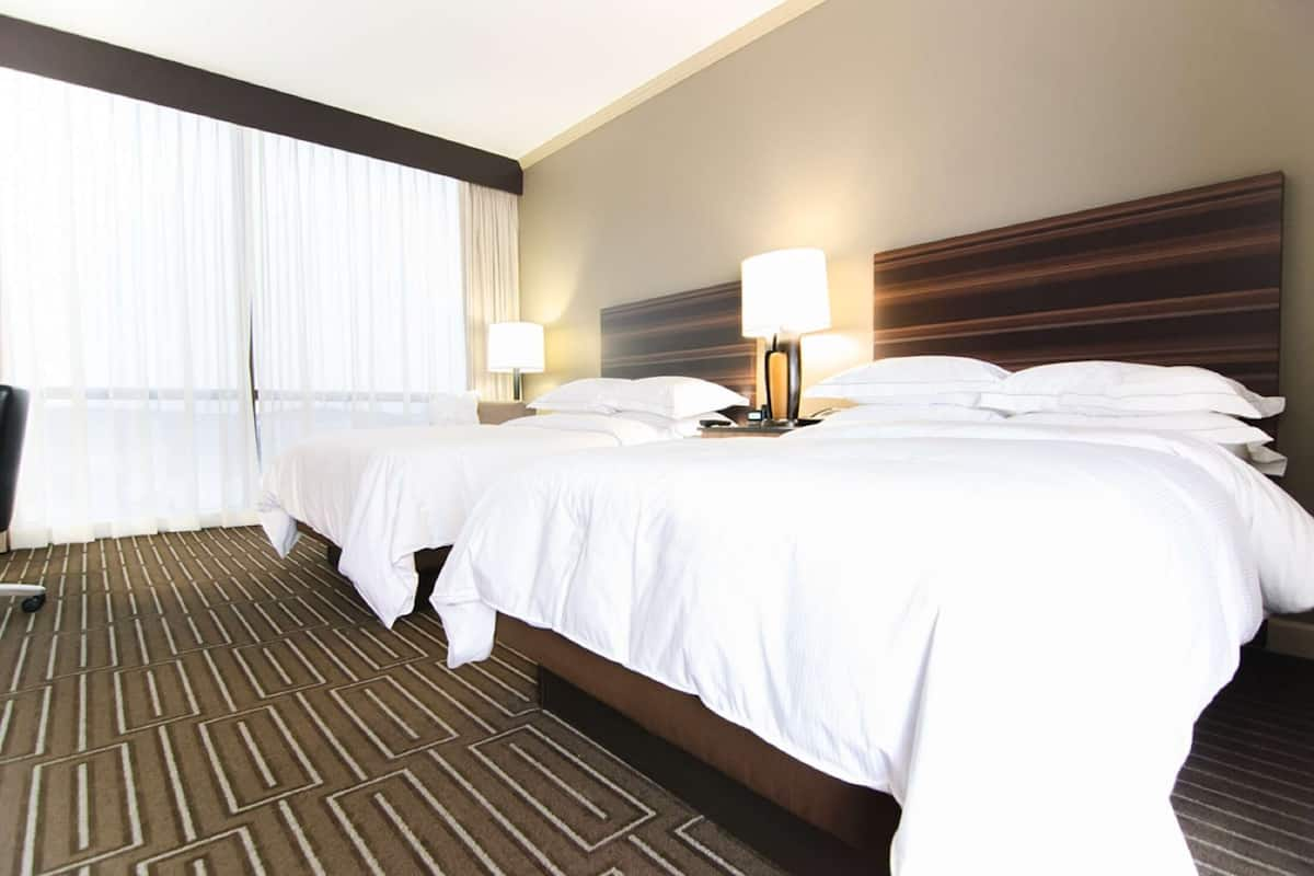 Premium Room, 2 Double Beds | Premium bedding, pillowtop beds, in-room safe, desk