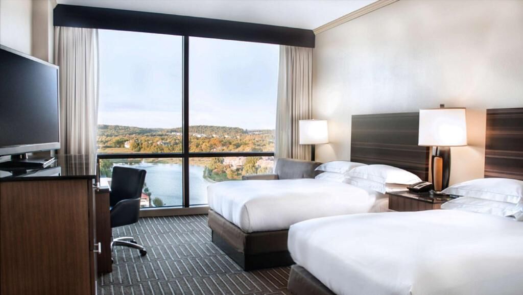 Premium bedding, pillowtop beds, in-room safe, desk
