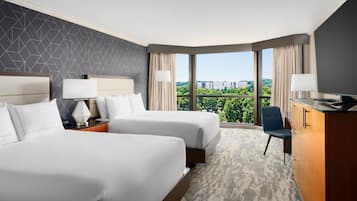 Premium bedding, pillowtop beds, in-room safe, desk