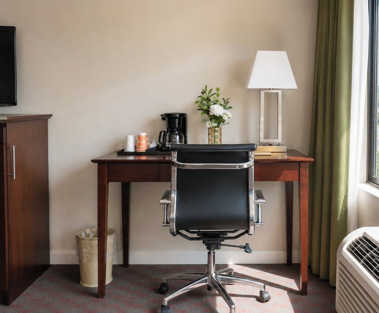 In-room safe, desk, blackout curtains, iron/ironing board