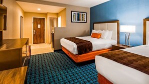 Premium bedding, in-room safe, individually decorated