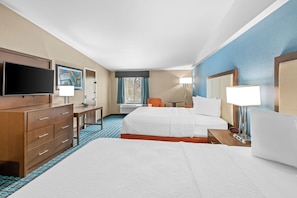 Standard Room, 2 Queen Beds, Non Smoking, Refrigerator (Oversized Room) | Premium bedding, in-room safe, blackout drapes, iron/ironing board