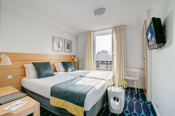 1 slaapkamer, een minibar, een kluis op de kamer, een bureau