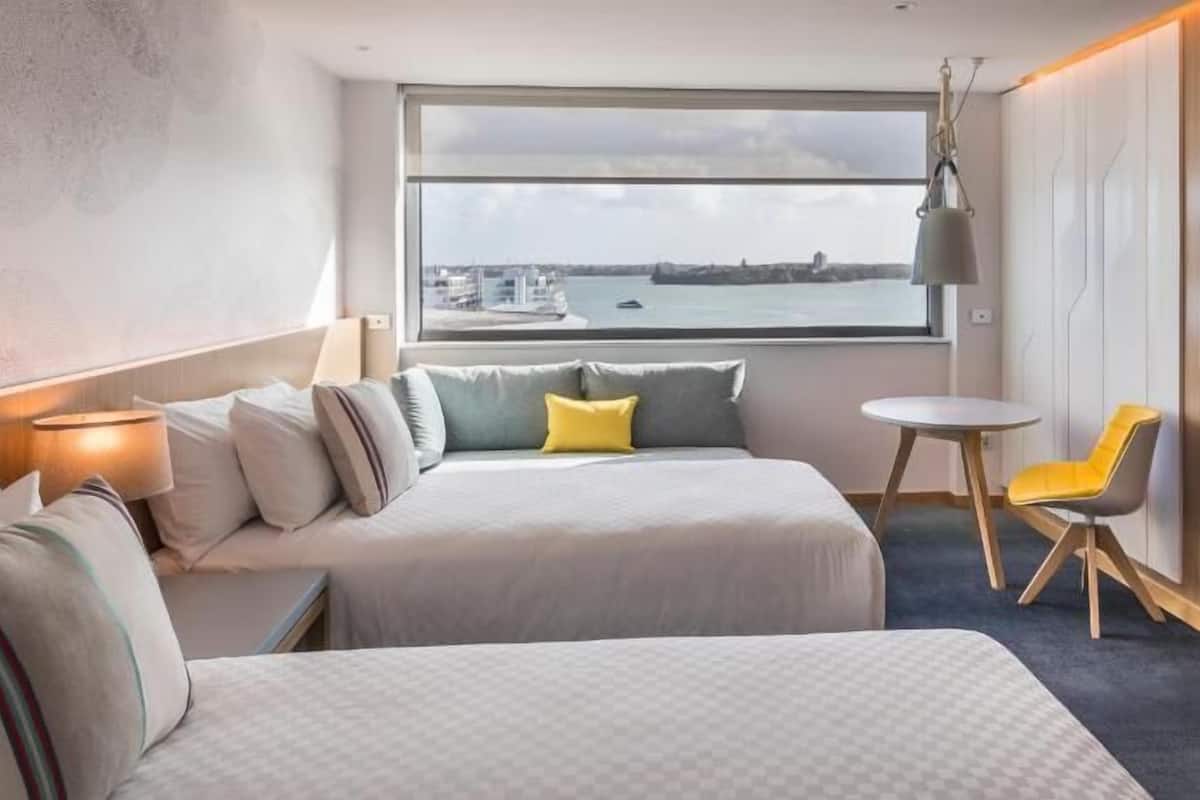 In-room safe, desk, laptop workspace, blackout drapes