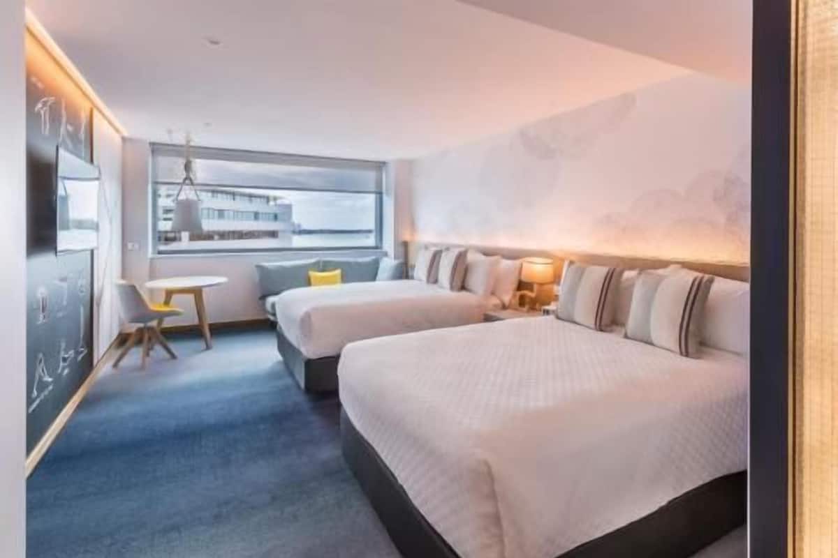 In-room safe, desk, laptop workspace, blackout drapes