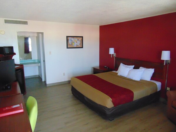 Desk, blackout curtains, iron/ironing board, free cots/infant beds