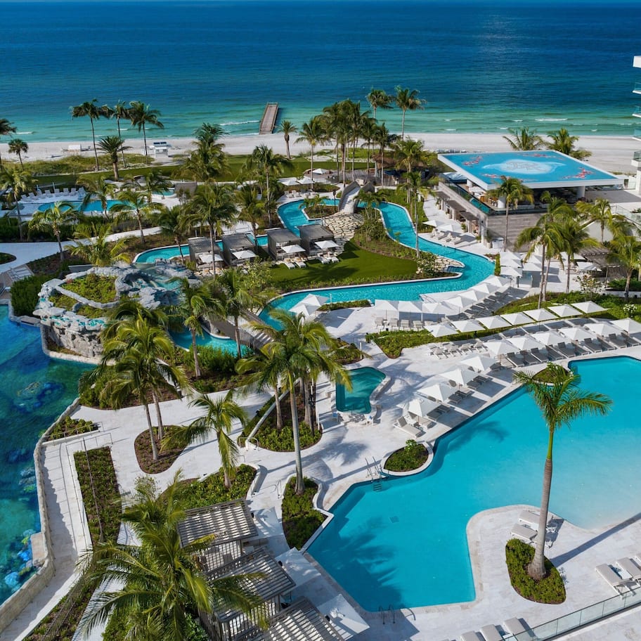 Private beach, white sand, sun loungers, beach umbrellas