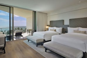 Grand Room, 2 Queen Beds, Non Smoking | In-room safe, blackout curtains, Internet, bed sheets