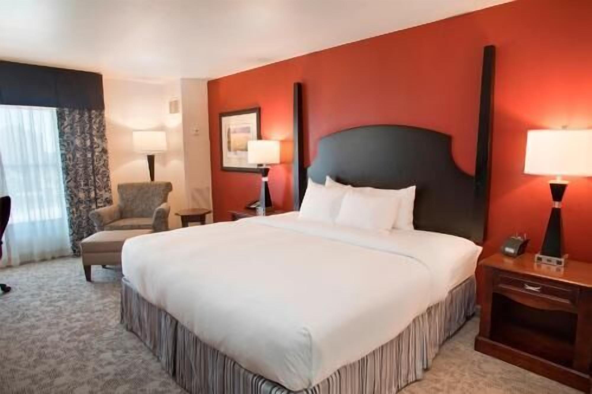 Premium bedding, down comforters, pillowtop beds, in-room safe