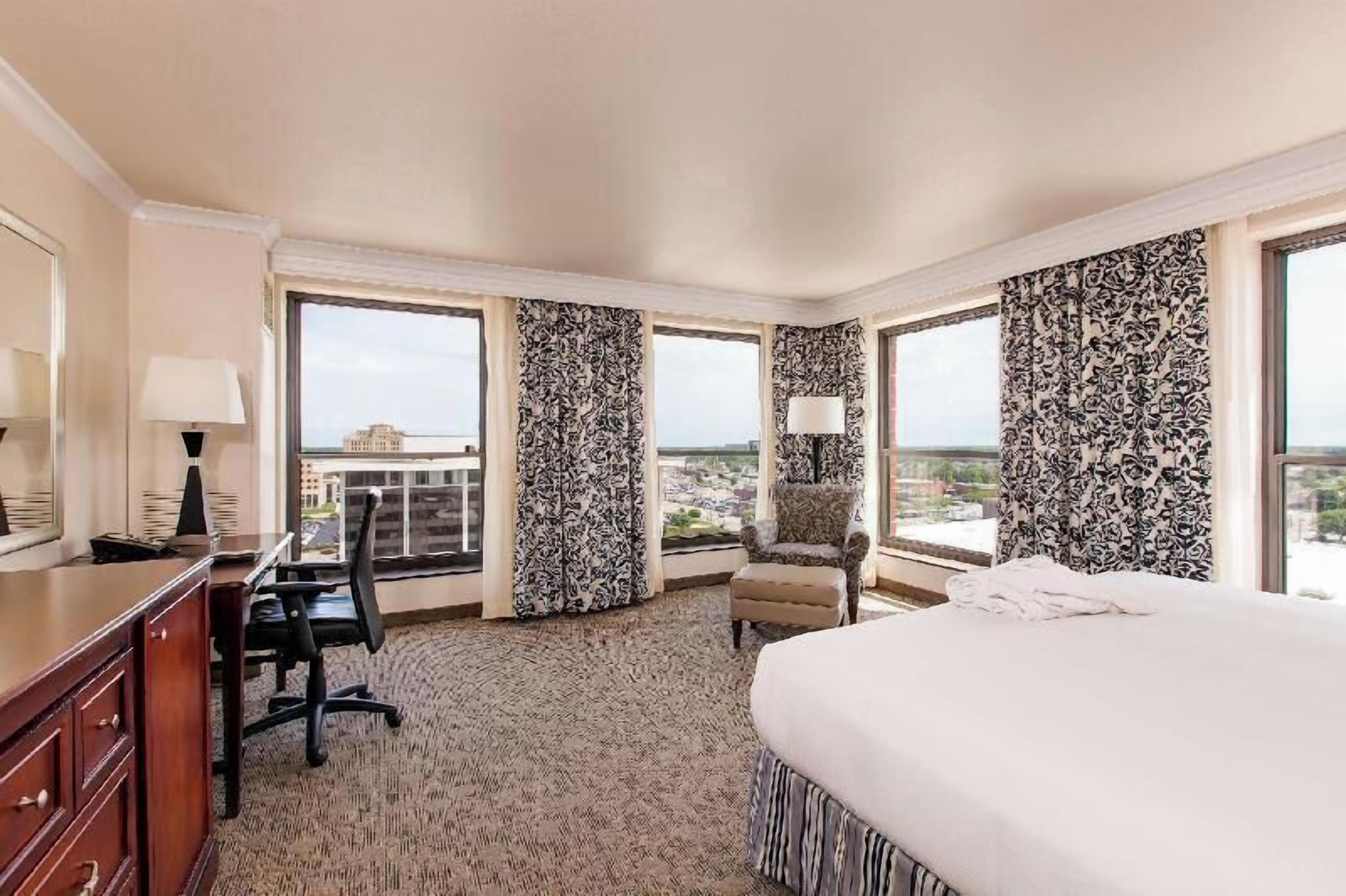 Premium bedding, down comforters, pillowtop beds, in-room safe