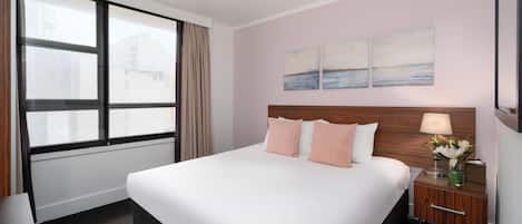 1 bedroom, premium bedding, in-room safe, individually decorated