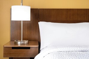 Premium bedding, desk, blackout curtains, iron/ironing board