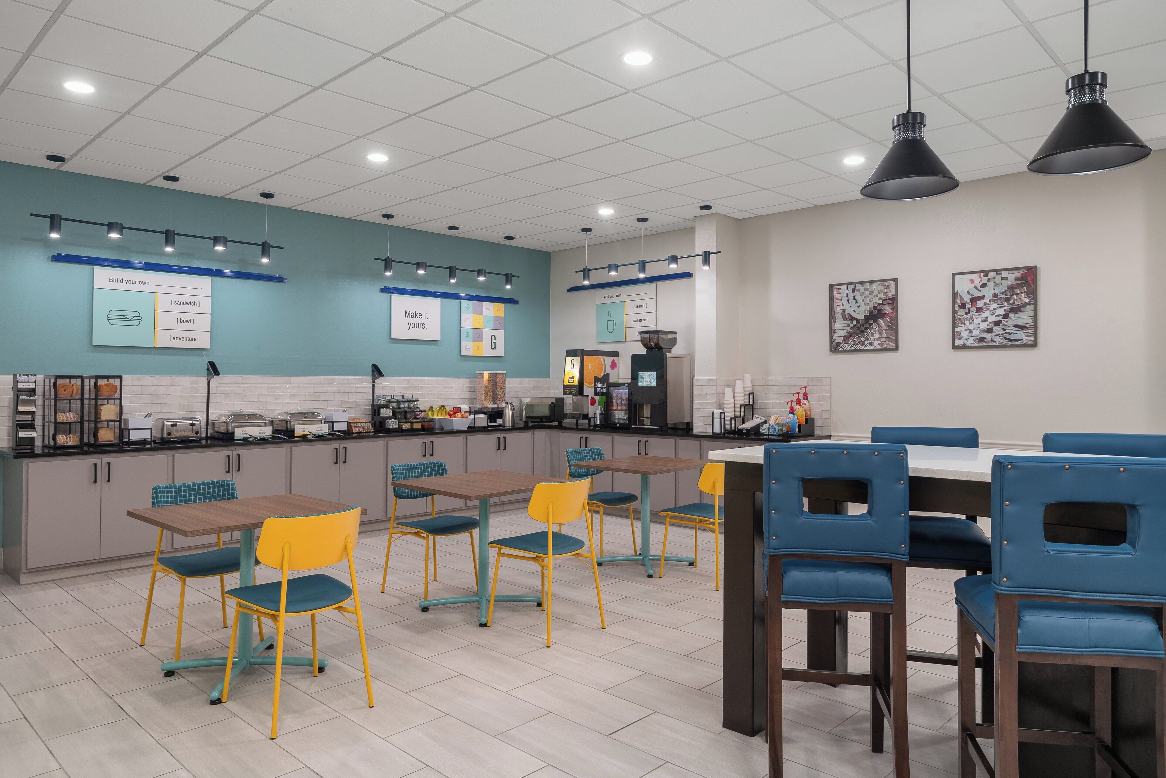 Free daily on-the-go breakfast