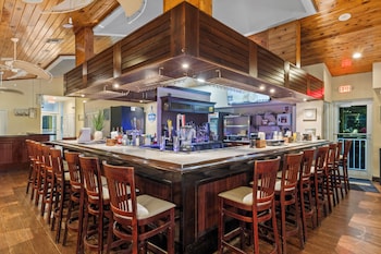 Lunch and dinner served, beach views  at Ocean Pointe Suites at Key Largo