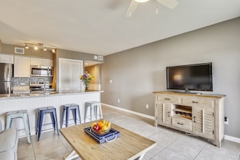 In room television at Ocean Pointe Suites at Key Largo