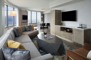 Premium bedding, down duvets, pillow-top beds, in-room safe