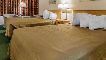 Desk, blackout drapes, iron/ironing board, free WiFi