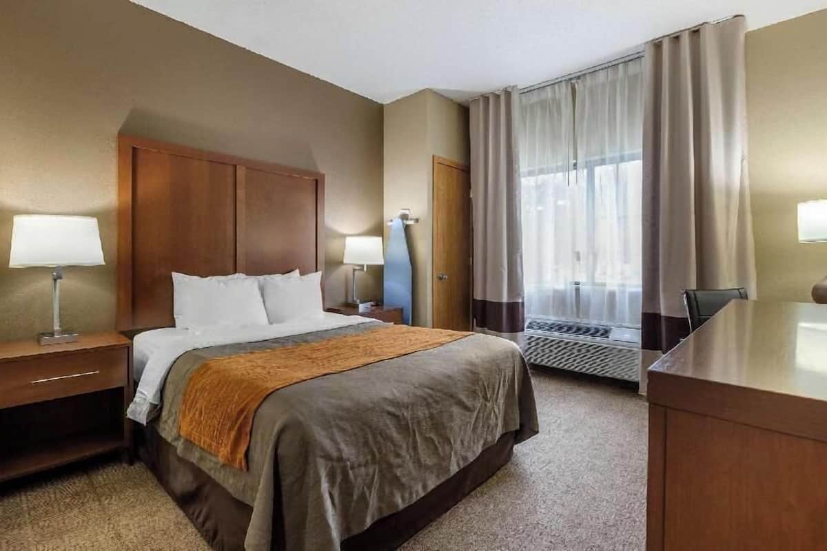 In-room safe, desk, blackout drapes, iron/ironing board
