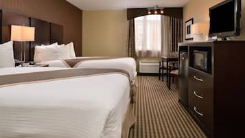 Egyptian cotton sheets, premium bedding, pillowtop beds, desk