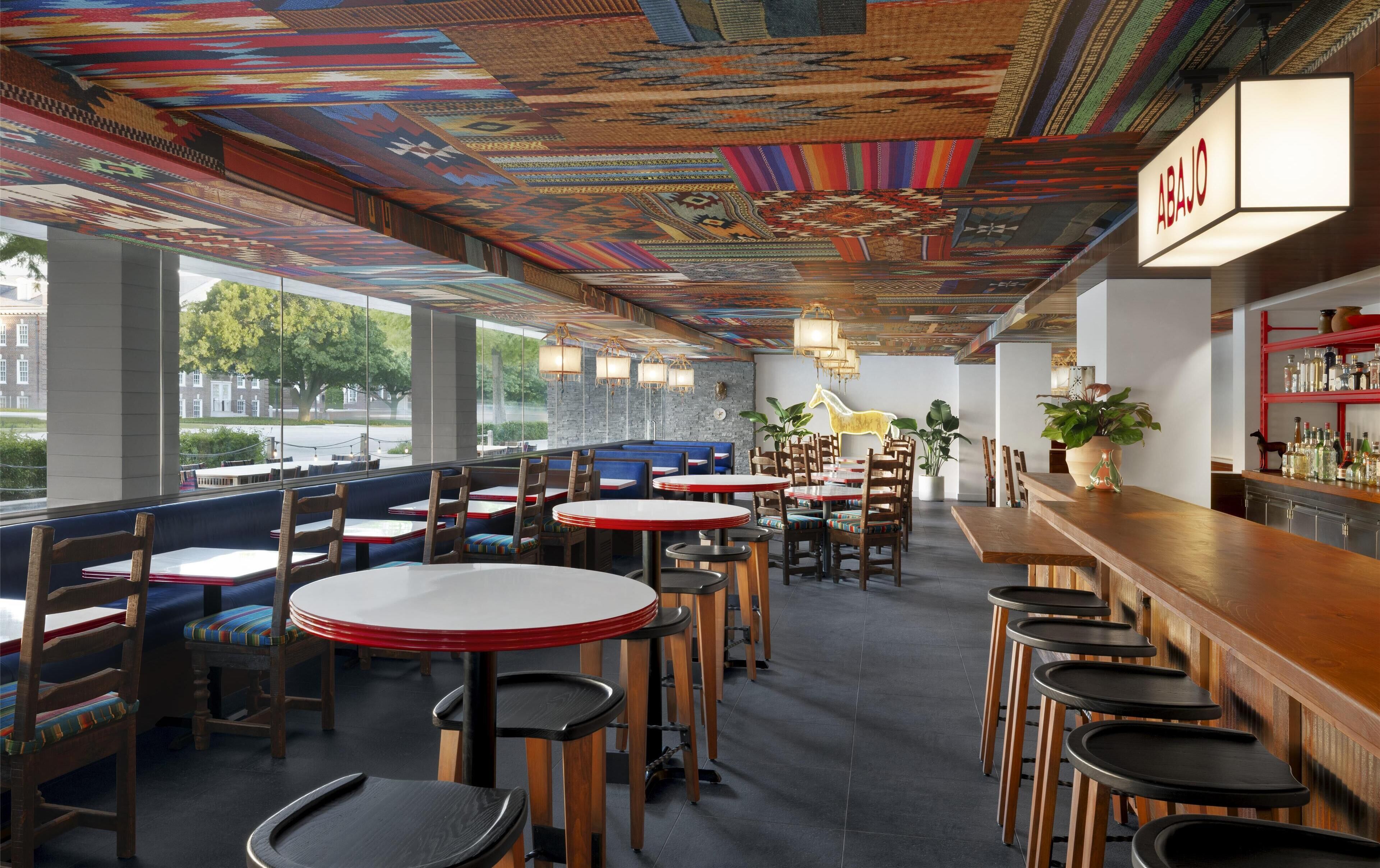 breakfast, lunch and dinner served