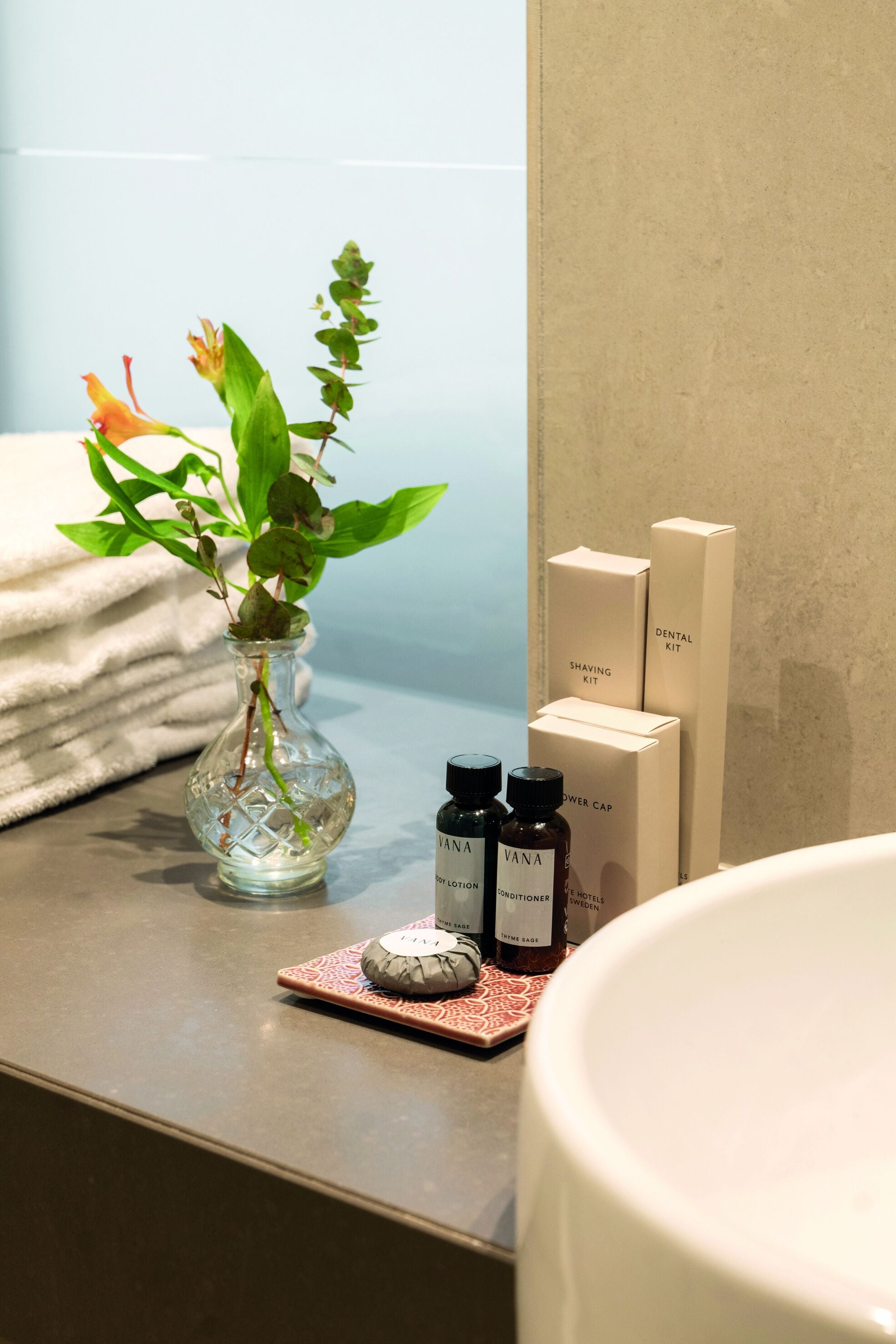 deluxe double room | bathroom sink