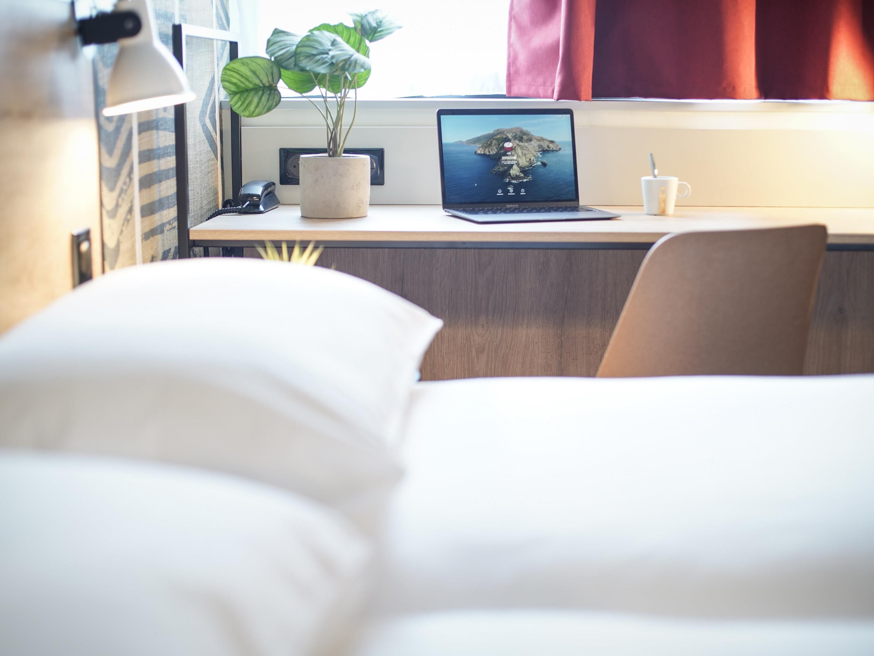 select comfort beds, in-room safe, desk, soundproofing