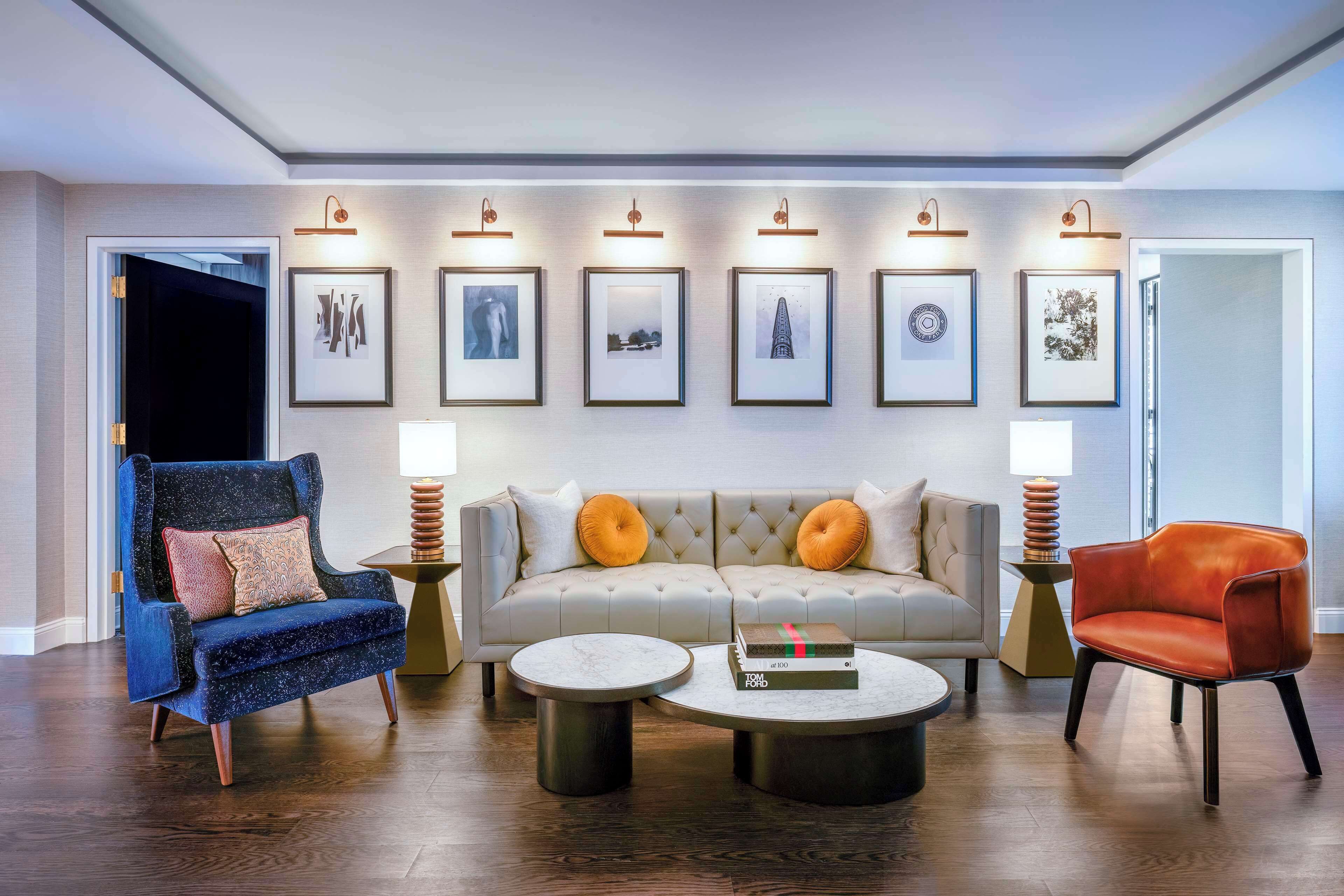 42-inch flat-screen tv with cable channels, smart tv, ipod dock