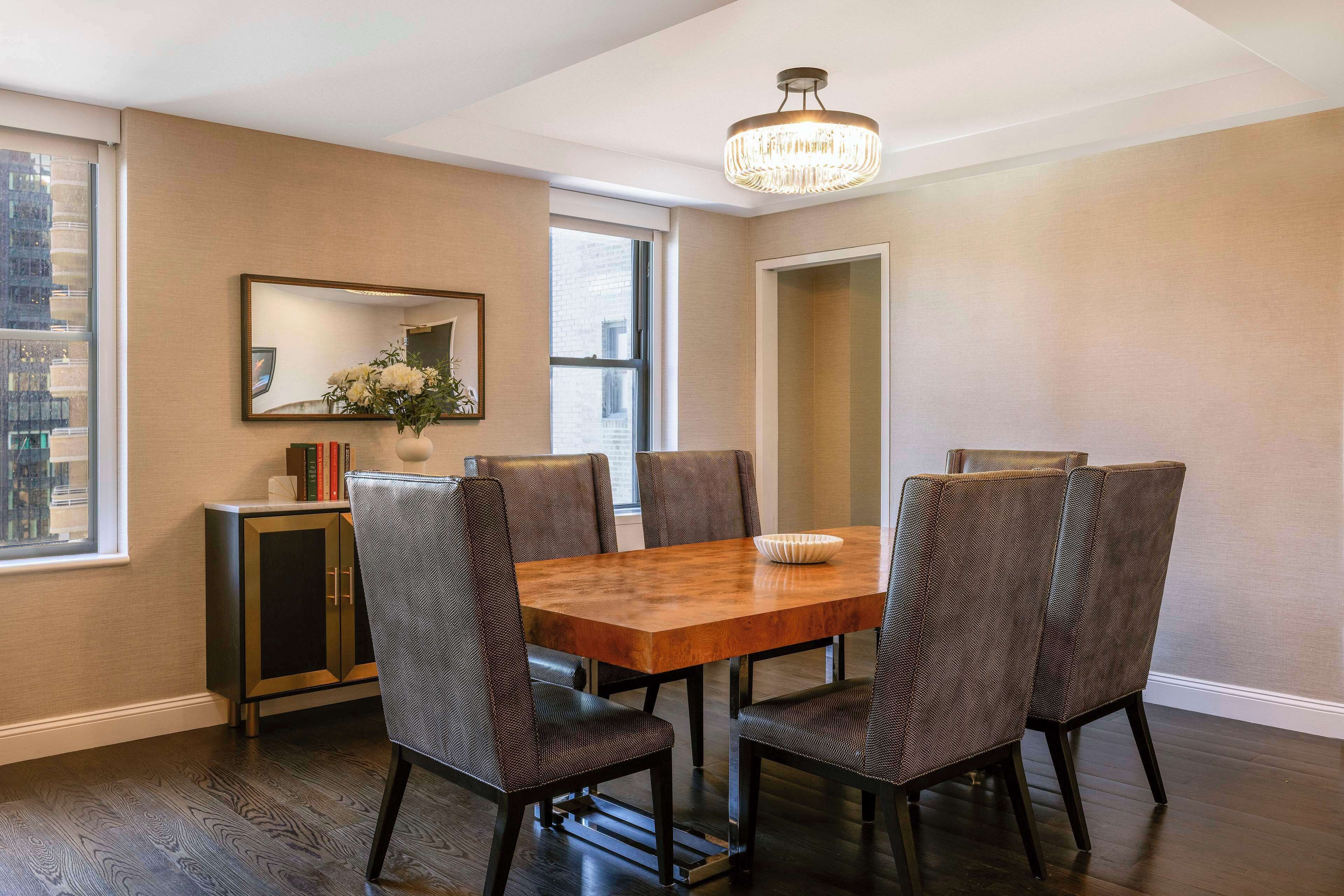 42-inch flat-screen tv with cable channels, smart tv, ipod dock