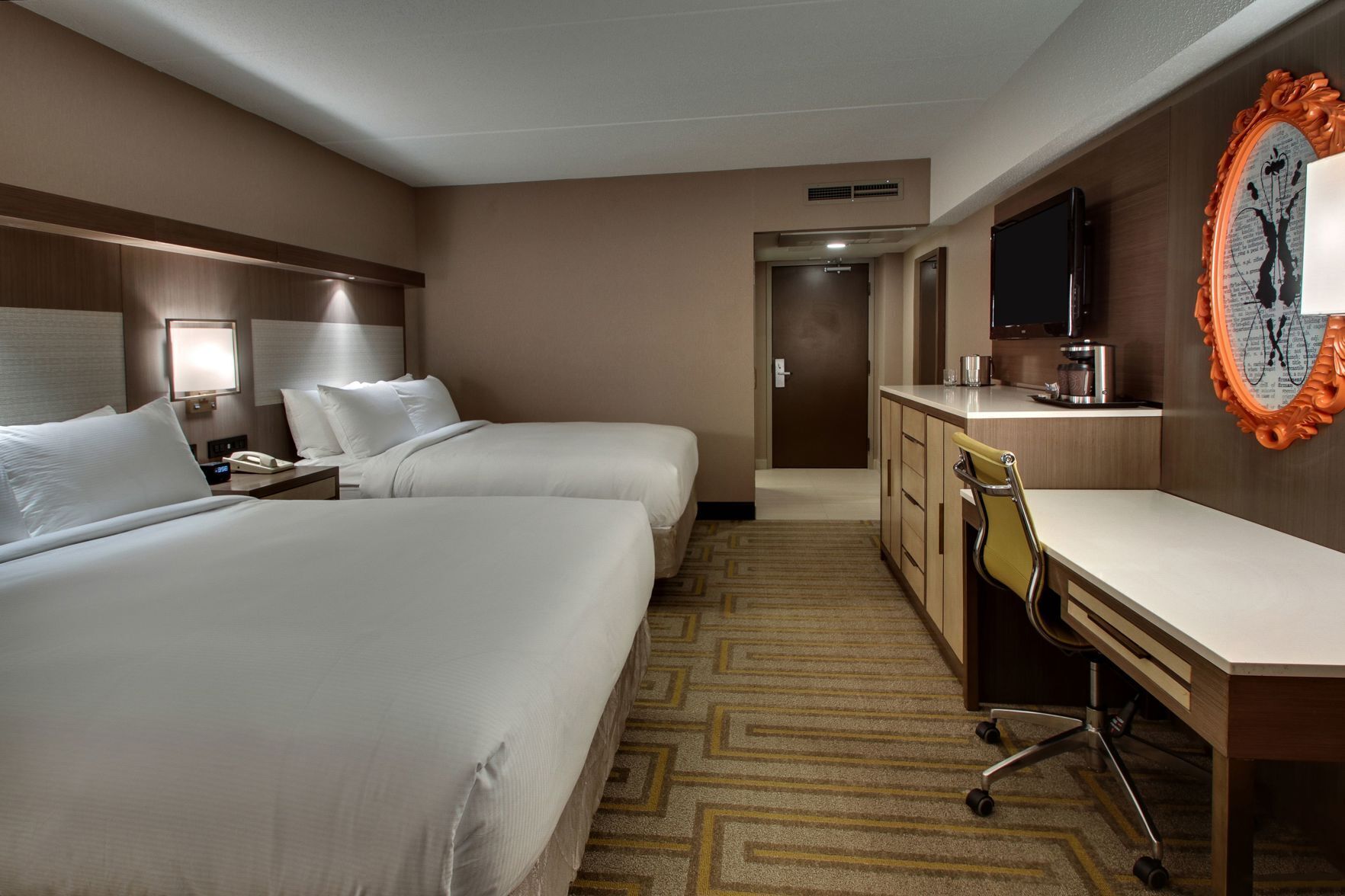 Pillow-top beds, in-room safe, desk, iron/ironing board