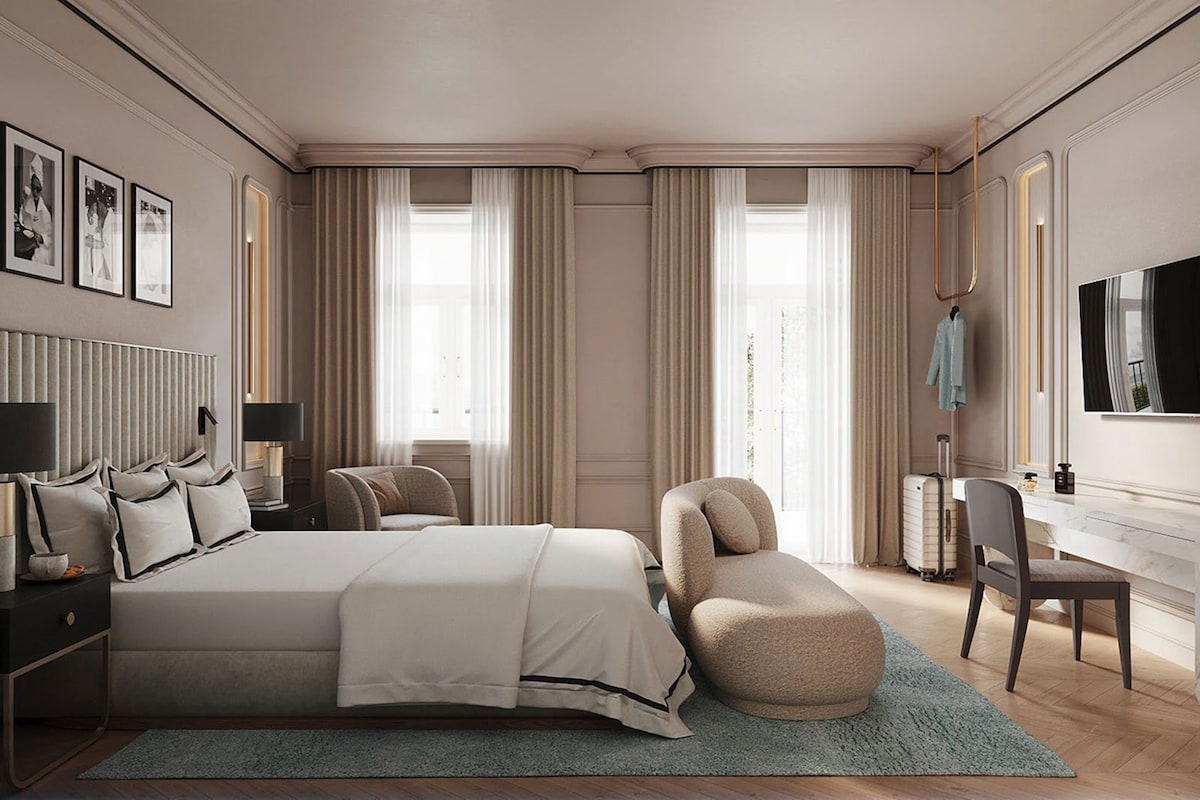 In-room safe, desk, laptop workspace, blackout curtains
