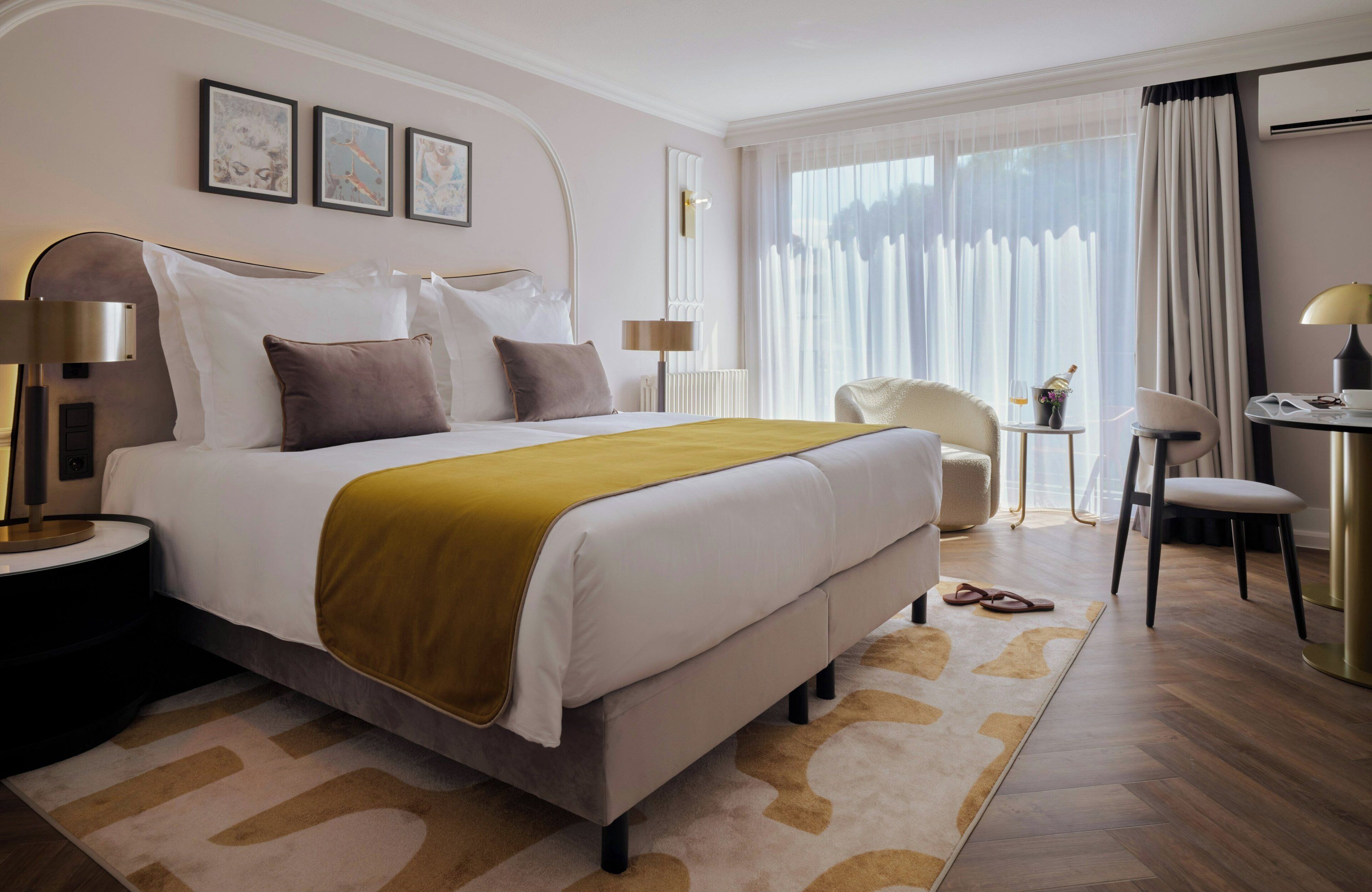 In-room safe, desk, laptop workspace, blackout drapes