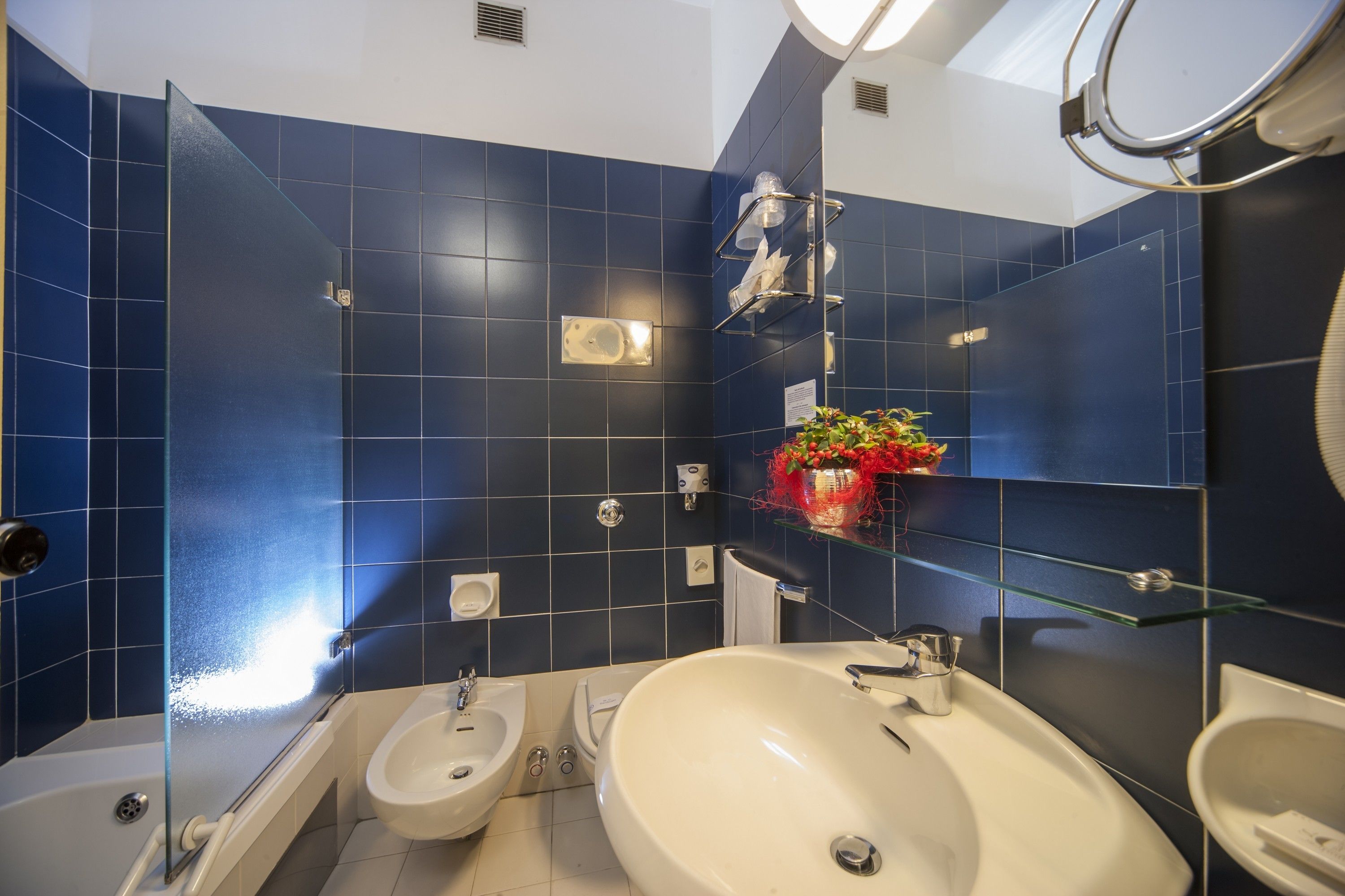 single room | bathroom | free toiletries, hair dryer, bidet, towels