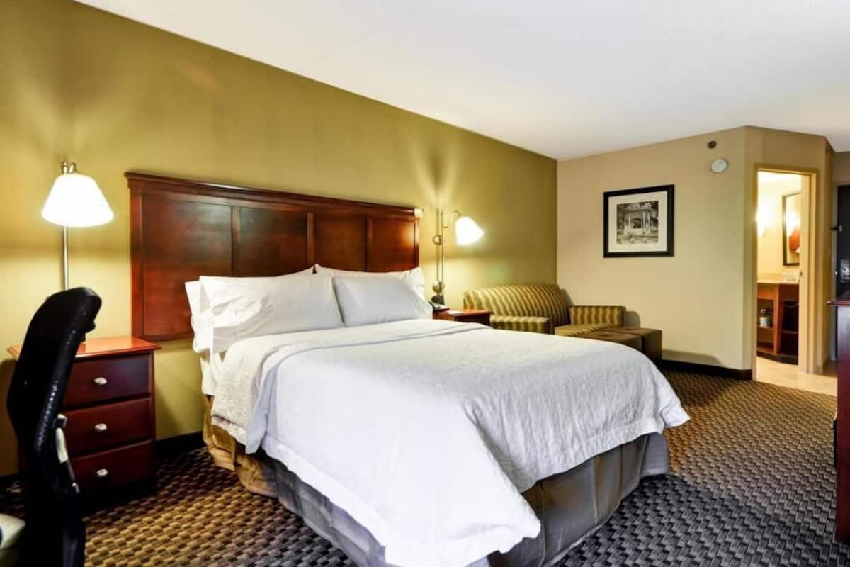 Premium bedding, pillowtop beds, desk, iron/ironing board