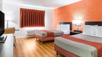 Blackout drapes, free WiFi, bed sheets