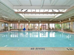 Indoor pool, open 9:00 AM to 9:00 PM, sun loungers - DoubleTree by Hilton Wilkes-Barre (Wilkes-Barre)