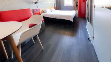 Desk, soundproofing, iron/ironing board, rollaway beds