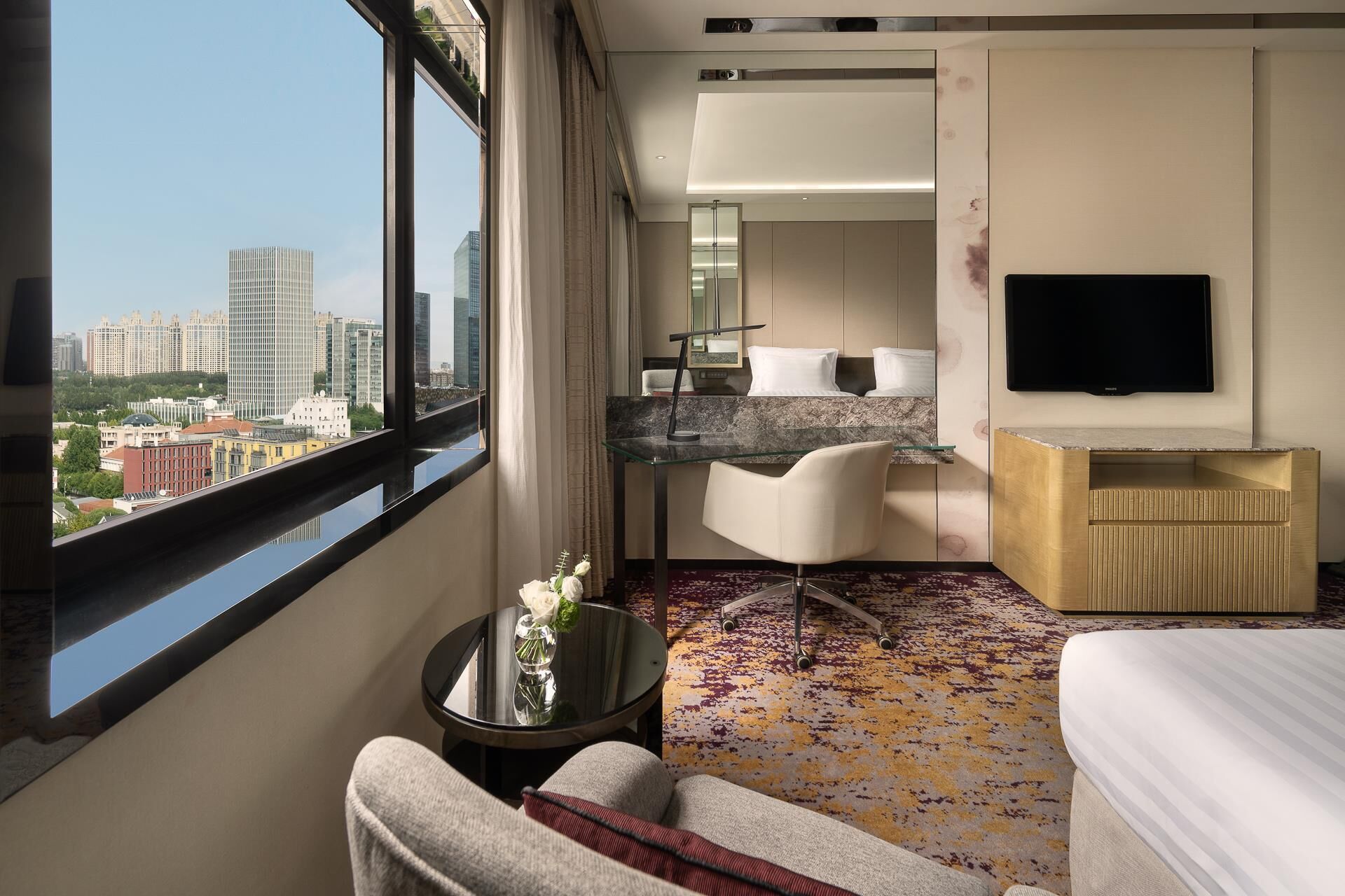 twin room (executive city view) | 1 bedroom, hypo-allergenic bedding, in-room safe, desk