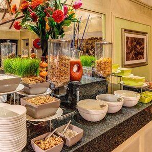 Free daily buffet breakfast